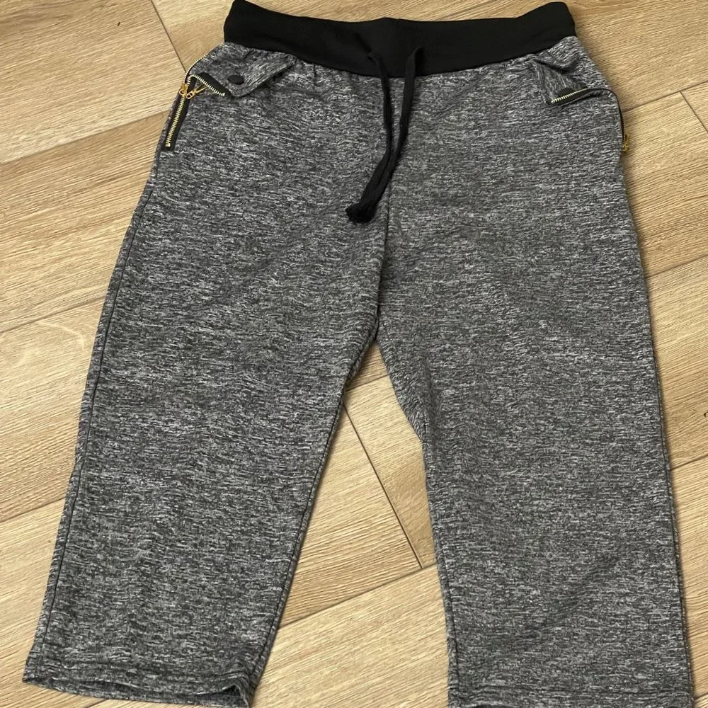 Lycra for Women Size L/XL Gray, side pockets with zipper and snap, elastic waist - Picture 2 of 10